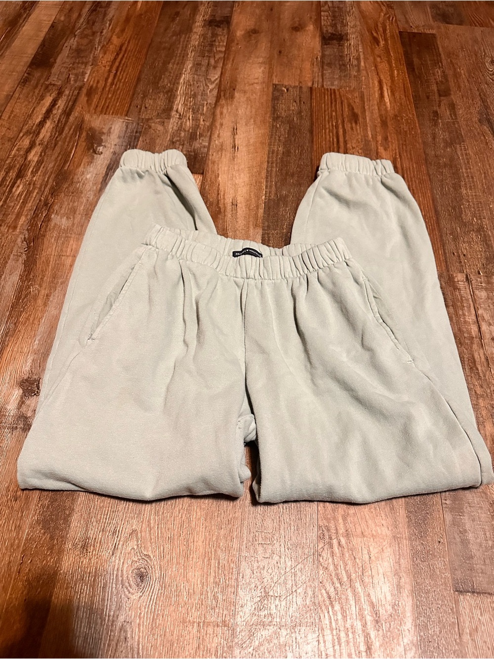 Brandy Melville Sage Green Cozy Fleece Jogger Pants